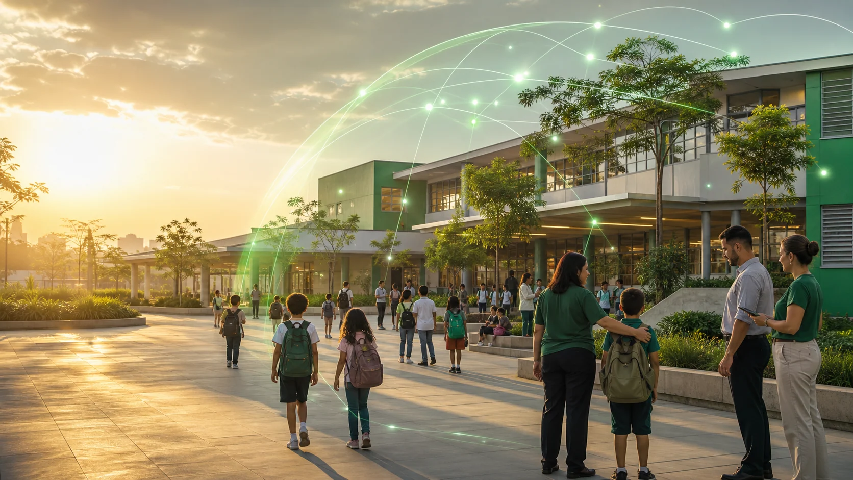 Comunidade escolar protegida por uma rede simbólica de prevenção e cuidado